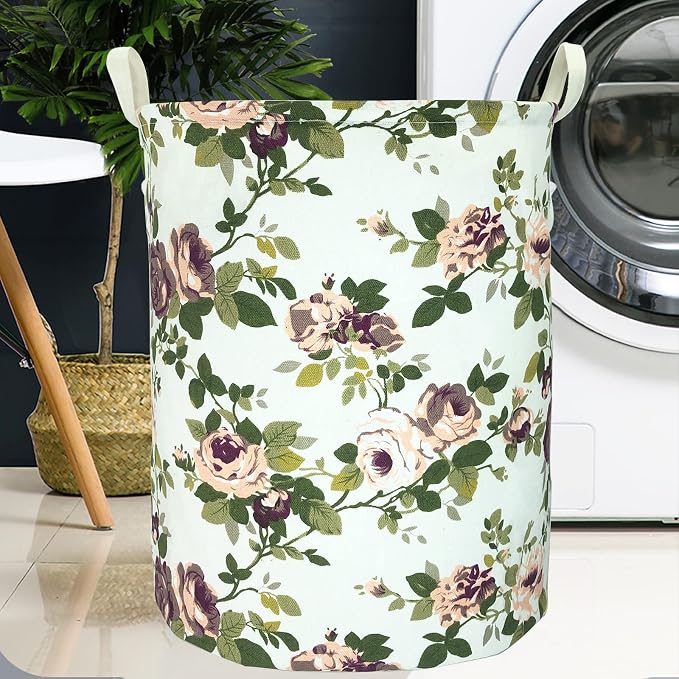 Merdes 19.7’’ Waterproof Foldable Laundry Hamper, Dirty Clothes Laundry Basket, Linen Bin Storage Organizer for Toy Collection (Laurel)