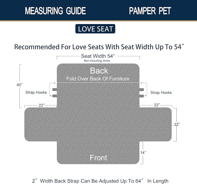 Brilliant Sunshine Multi Grey Stripes Loveseat Cover, 54" seat | Quilted Sofa Cover, Living Room & Bedroom Furniture Protector, Large Washable Love Seat Slipcover for Pets, Dogs & Cats