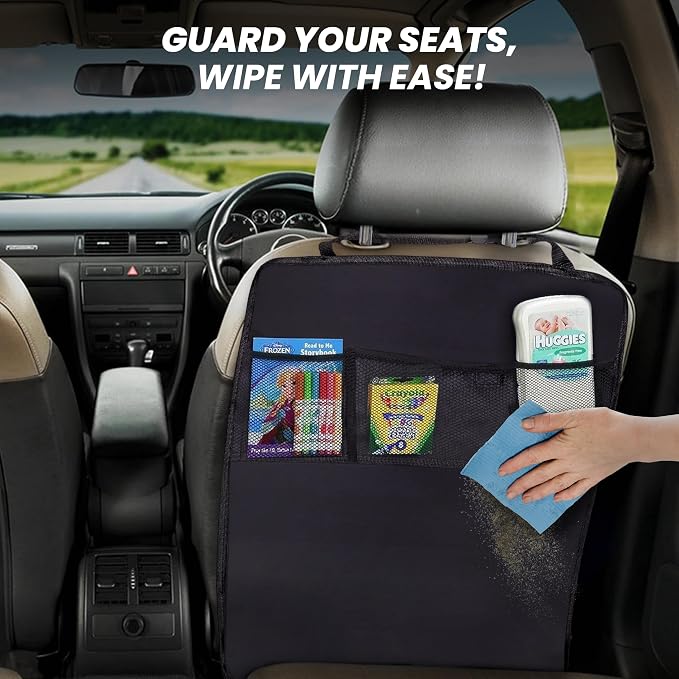 EcoNour Car Kick Mats Back Seat Protector