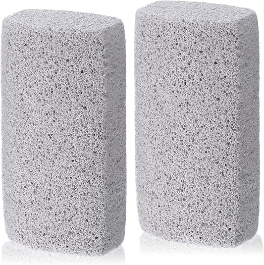 Yolev 2 Pcs Pet Hair Remover Grey Pumice Stone for Dog Cat Tool Fur Removal Cleaning Block Remover Stone for Car Interior Furniture Bedding Carpet（3.94 x 1.97 x 1.38in）