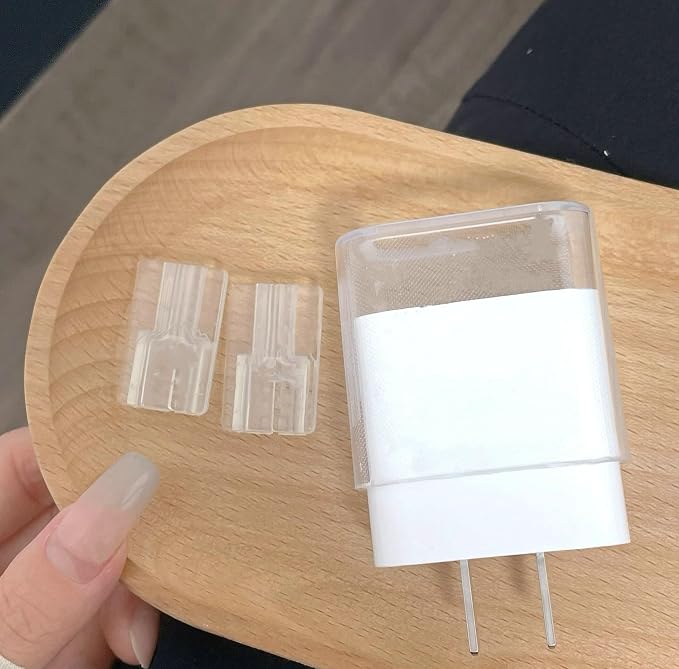 USTIYA Case Cute Cable Protector for iPhone Charger Phone Wire Saver for iPhone 11 12 13 14 15 16 Pro Max Plus Charger 18W 20W (Transparent)