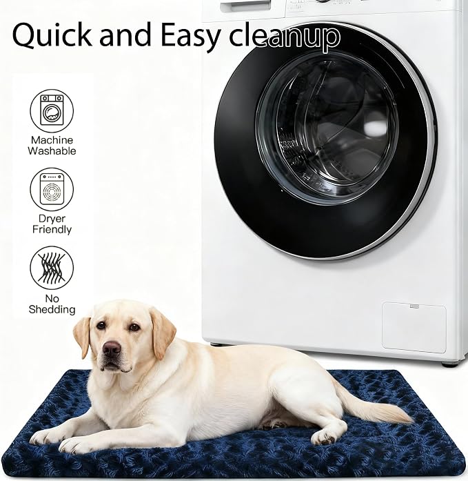 Dog Bed Mat - Dog Crate Pad - Reversible Mat for Pet Comfort - Soft Bed Crate Pads with Dual-Sided Design for All Seasons - Durable, Machine Washable Mat for Crates, Travel, and Home