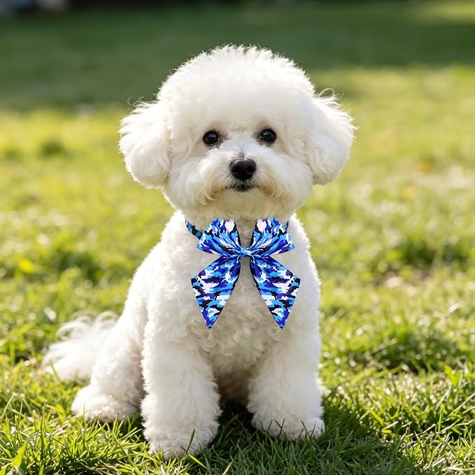 PET SHOW 10 Pack Camo Sailor Dog Bowties for Small Dogs