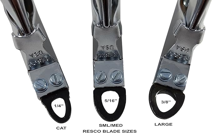 Resco Original Dog Nail Clippers – USA-Made Professional Guillotine Pet Trimmer, Heavy Duty Steel - Chrome, Large Dogs