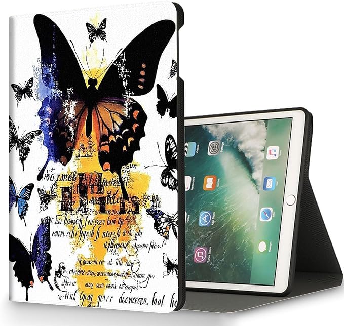 for Microsoft Surface Go 4/3/2/1-10.5" 2021 Tablet Case,Auto Wake/Sleep,Adjustable Stand Protective Cover - Butterfly Art
