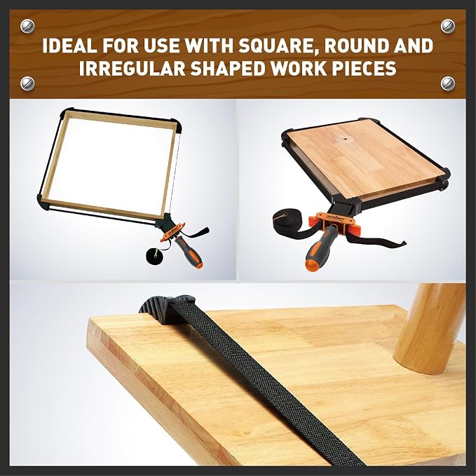 HORUSDY Band Clamp, Woodworking Frame Clamp Strap Holder for Picture Strap Clamp Strap Clamp (Band Clamp)
