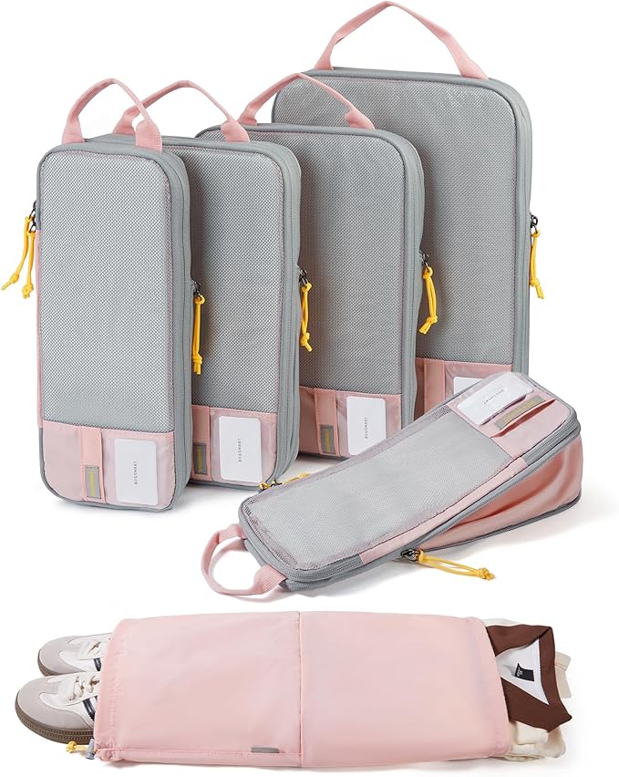 BAGSMART Compression Packing Cubes for Travel Essentials | 14 Set /6 Set /4 Set/2 Set, Lightweight, Durable