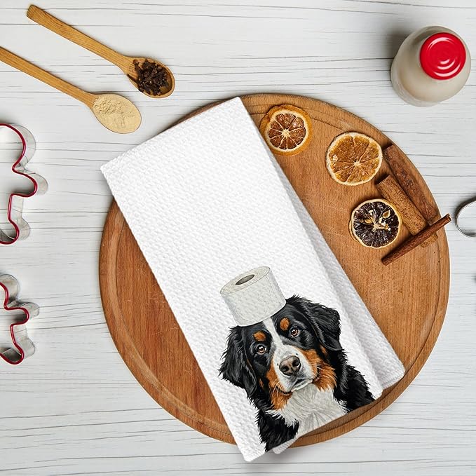 Bernese Mountain Bathroom Decor Gifts Hand Towels, Bernese Mountain Dog Bathroom Hand Towels Decorative Set of 3, Dog Gifts for Women,Home & Kitchen