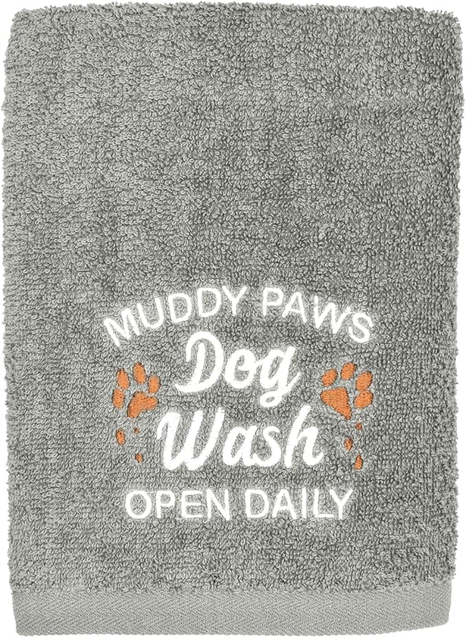 DAN RIVER Dog Towel - Pack of 1, 100% Cotton, 20x40, Ultra Soft 450 GSM, Super Absorbent & Quick Drying Towel for Dogs, Cats, and Other Pets, High Rise.