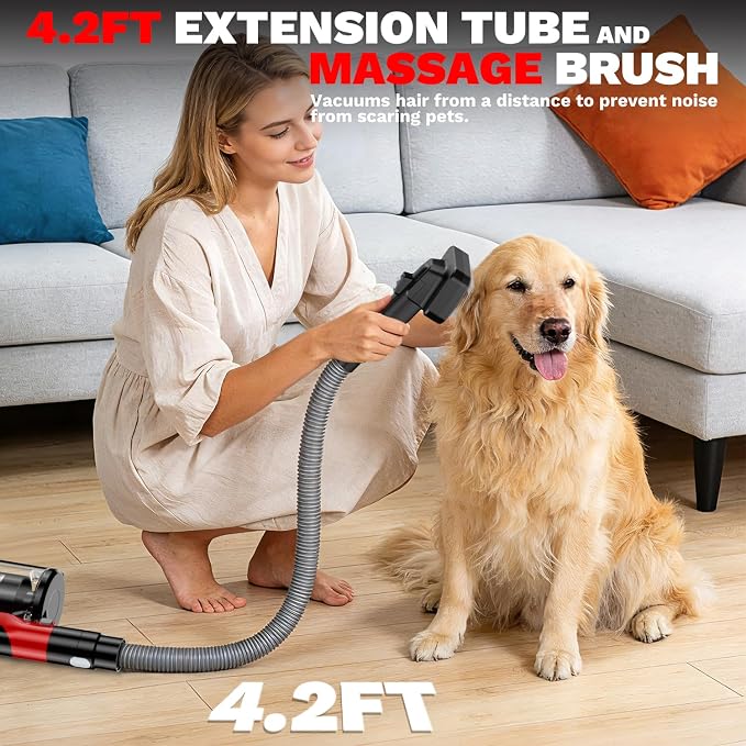 Cordless Vacuum Cleaner for Milwaukee M18 Battery, 8-in-1 Stick Vacuum with Pet Brush, 35KPA Suction, 350W Brushless Motor, Smart Touchscreen, HEPA Filter, for Carpet Floor Car (Battery Not Included)