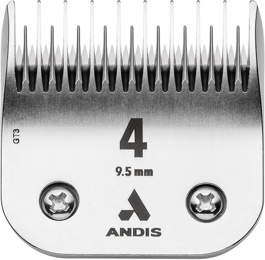Andis 72625 Carbon-Infused Steel UltraEdge Dog Clipper Blade, Size-4 Skip-Tooth, 3/8-Inch Cut Length