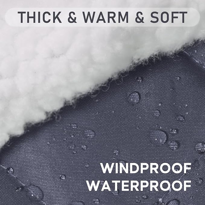 KYEESE Waterproof & Windproof Dog Coat for Small Dogs Puffer Jacket