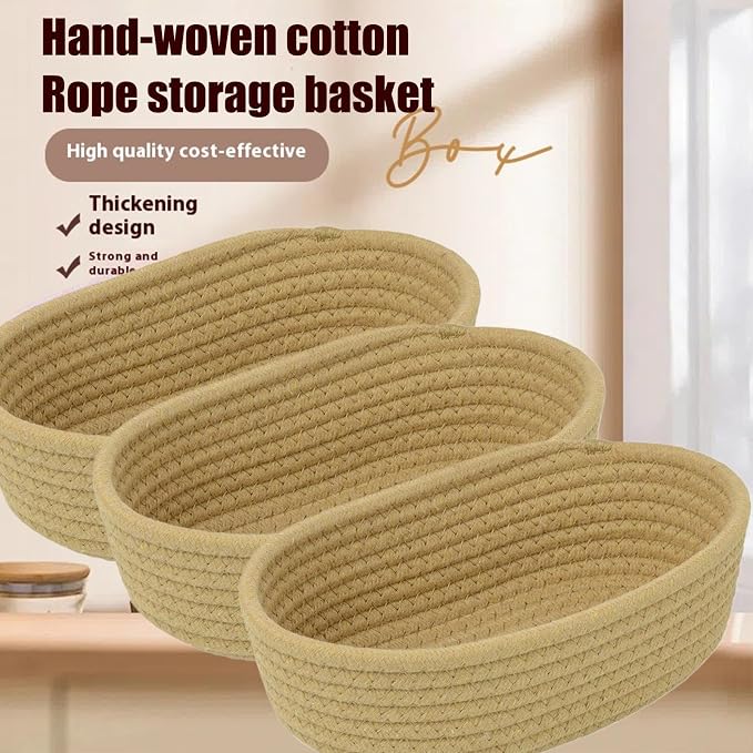 Dog Toy Basket - Handmade Storage Organizer | Dog toy basket with handmade woven design, decorative storage organizer for pet supplies, spacious capacity