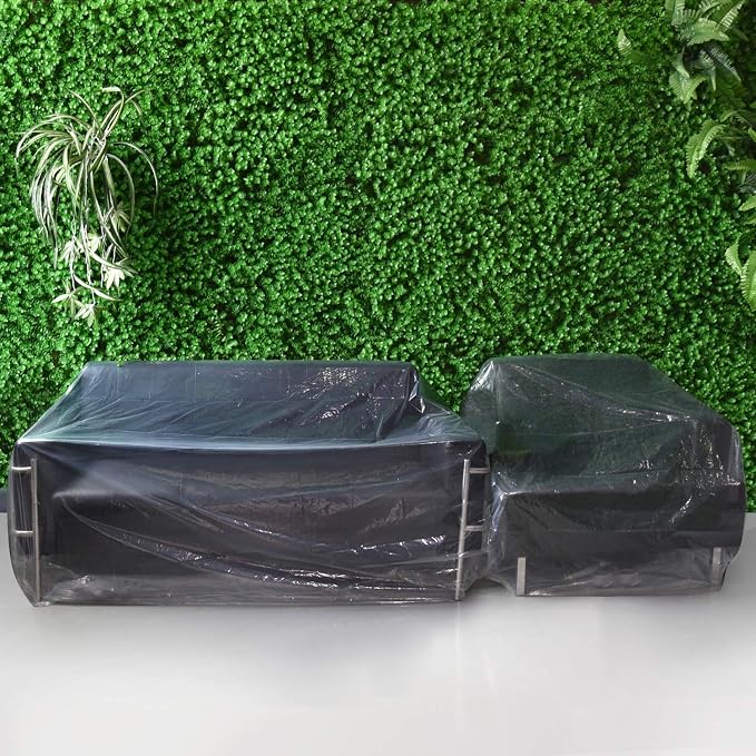 TUPARKA Furniture Cover Plastic Storage Bag Heavy Duty Water Resistant Sofa Slipover for Moving Long Term Storage, 110 x 72 inches