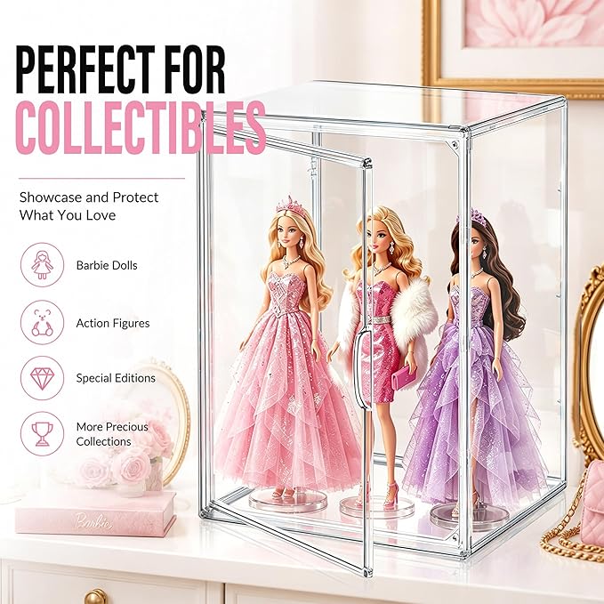 Clear Tall Boot Storage Box, Organizer for Ankle Boots and Booties | Fits Men/Women Shoes Size 15.Designed for ankle boots,short fashion boots.Clear stackable storage with dustproof protection.