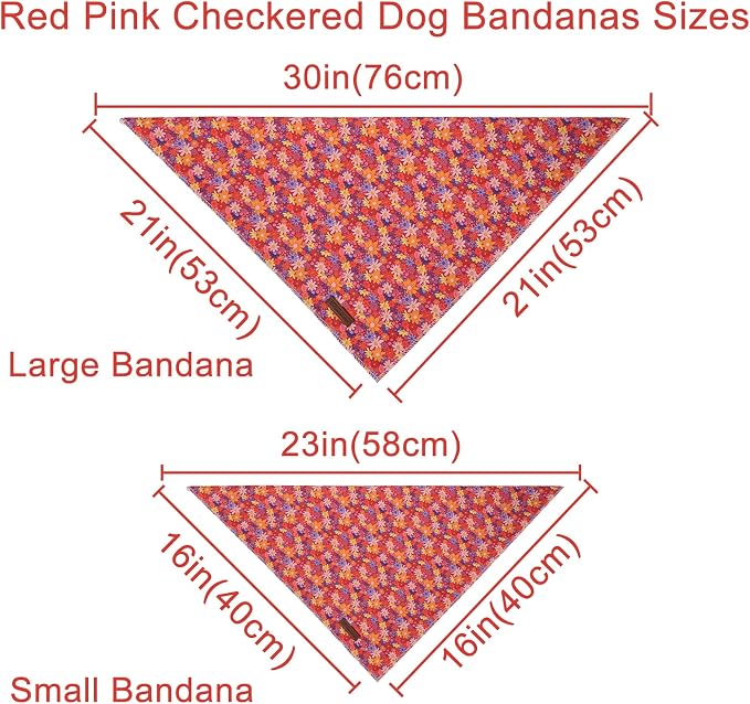 Fall Dog Collar-Fall Floral Dog Bandana- Cute Fall Leaves Dog Bandanas Adjustable Dogs Collar for Small Medium Large Dogs