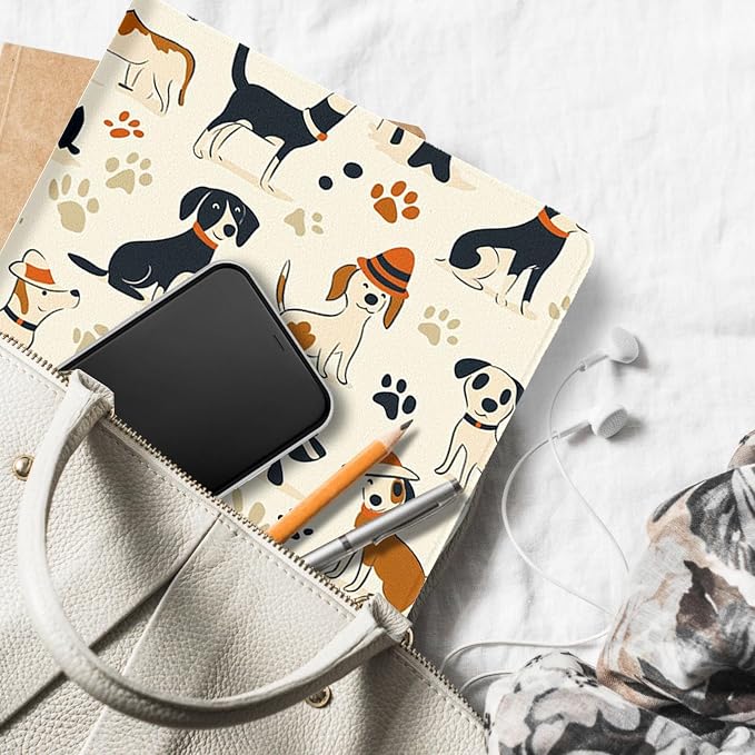 for Microsoft Surface Go 4/3/2/1-10.5" 2021 Tablet Case,Auto Wake/Sleep,Adjustable Stand Protective Cover - Cartoon Dog Pattern