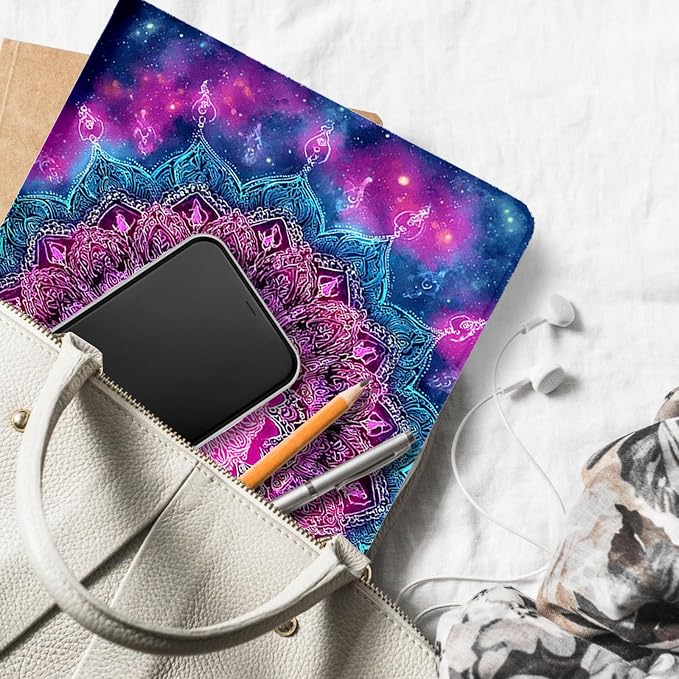 for Microsoft Surface Pro X/Pro X Plus-13 2019/2020/2021/2024 Tablet Case,Auto Wake/Sleep,Adjustable Stand Protective Cover - Mandala Starry Sky