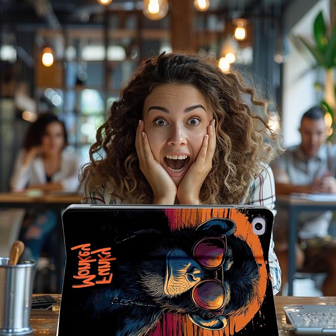 for Microsoft Surface Pro 8-13" 2021 Tablet Case,Auto Wake/Sleep,Adjustable Stand Protective Cover - Funky Monkey