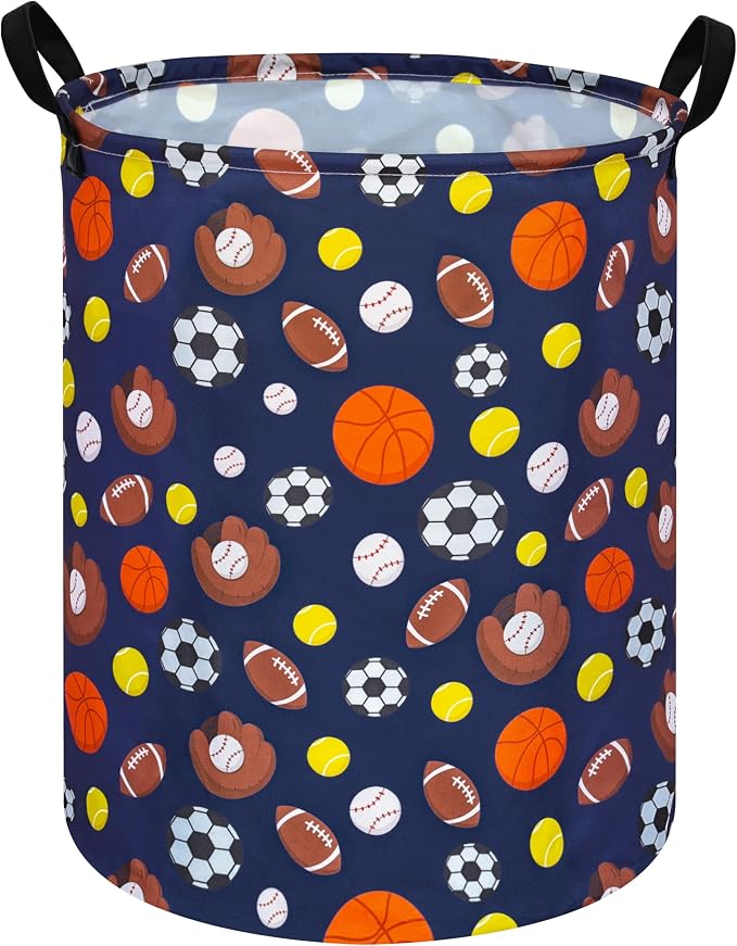 MAIZMZ Kids Hamper Storage Bins Organizer Toy Box Laundry Basket Large Canvas Collapsible Chest for Home/Dorm/Kitchen/Pet/Office/Closet/Shelf/Gift Baskets