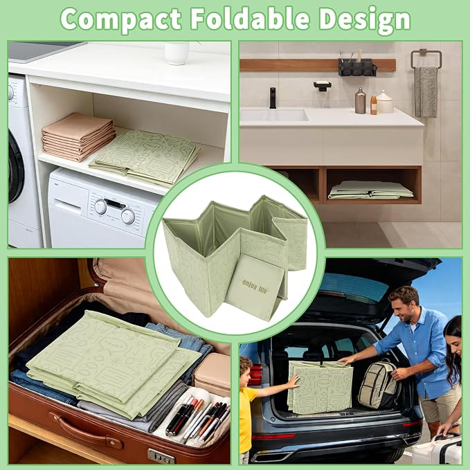YUEPET Foldable Dog Bathtub for Small-Medium Dogs, Portable Dog Tub, Green | Pet Bathtub and Dog Bath Tub, Drain Plug, Non-Slip PVC Bottom, Folds Flat for Storage, Puppy Pool Use, Small and Medium Dogs