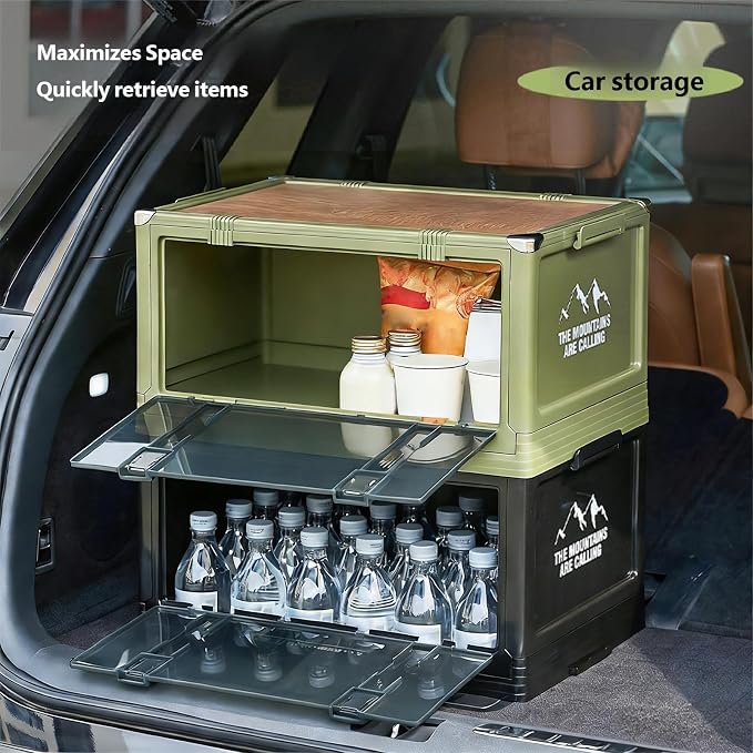 Multiple Compartment Foldable Organizers for Gear and Clothing Storage Foldable Designs with Handles for Portability Portable Box