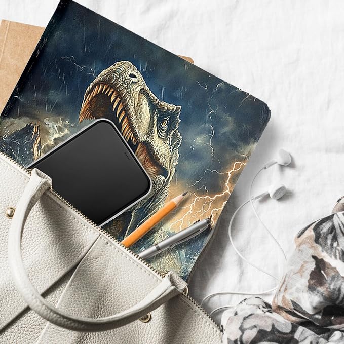 for Microsoft Surface Pro X/Pro X Plus-13 2019/2020/2021/2024 Tablet Case,Auto Wake/Sleep,Adjustable Stand Protective Cover - Dinosaur