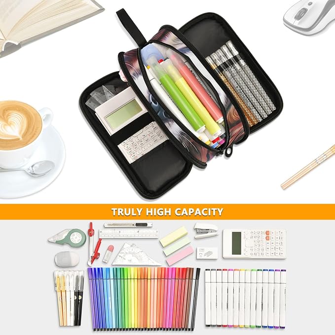 Colorful Cute Puppy Pet Pencil Pouch Zipper Pencils Case Cute Pen Pouch for Girls Fun Art Pencils Storage Bags Adults Kids Back to School Organizer