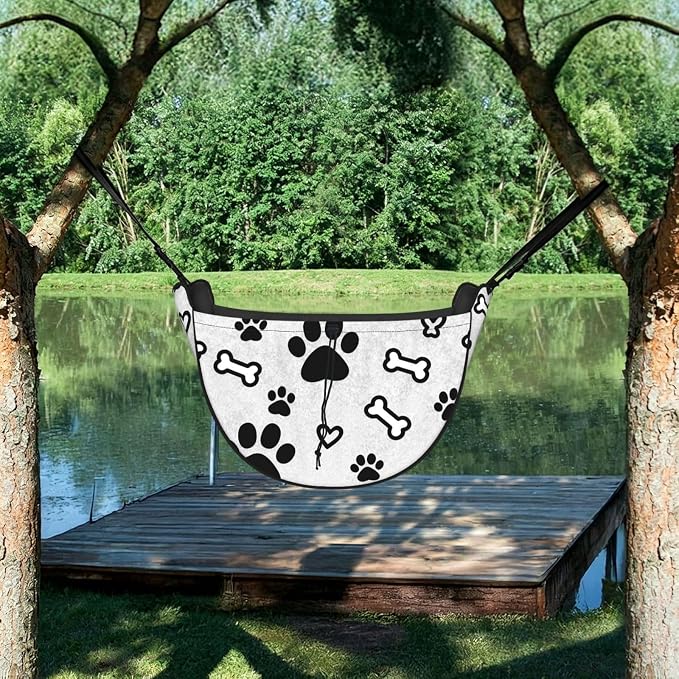 Bones and dog paws Car Seat Organizer-Backseat Storage Bag for Travel | Waterproof Durable. Holds Snacks Gear Essentials. Fits Most Cars.