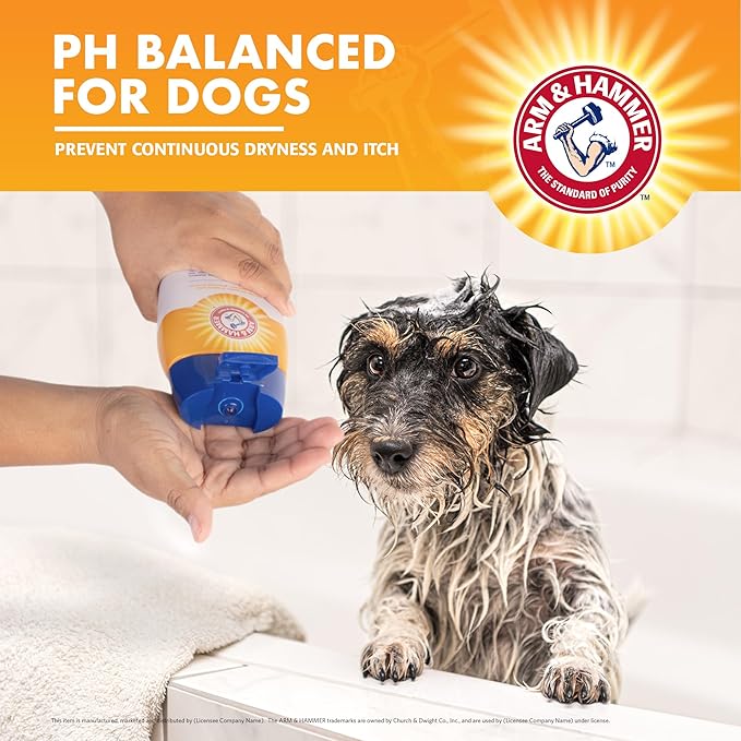 Arm & Hammer for Pets Shed Control Dog Shampoo, Juicy Guava Scent, De-Shedding, Omega-3 and Vitamin E, pH Balanced, Free of Sodium Lauryl Sulfate and Parabens, 20 Fl Oz - 6 Pack