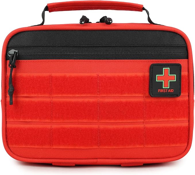 2Pack Handy Mini First Aid Kit Empty, First Aid Bag For Your Next Adventure, Emergency Kit For Home, Office, Vehicle, First Aid Supplies Organizer Bag For Travel Outing (Pro Edition)