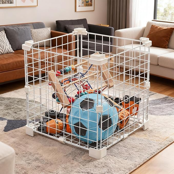 Grid Storage Cube Connectors Multifunction Tight-Fit | Cube Organizer Grid Connectors for Home Dorm Apartment Bedroom Toy Case Animals Crate Closet Organization