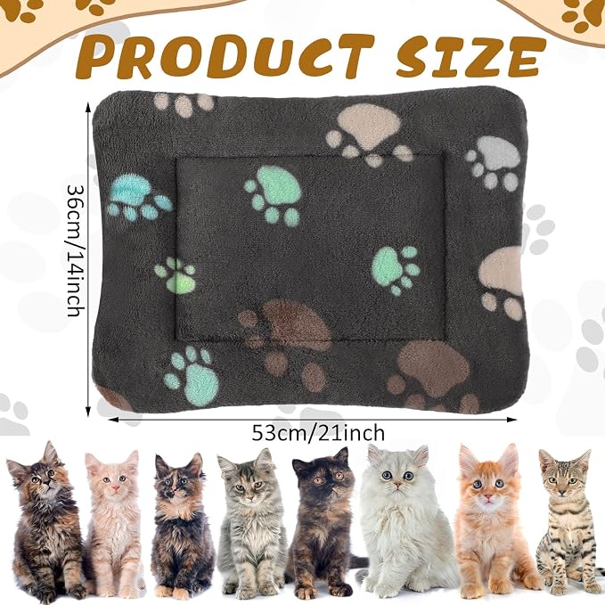 4 Pack Soft Pet Bed Mat Small Dog Crate Fleece | Tuanse Soft Pet Beds Mat Small Dog Crate Fleece,21 X 14 Inches,Black