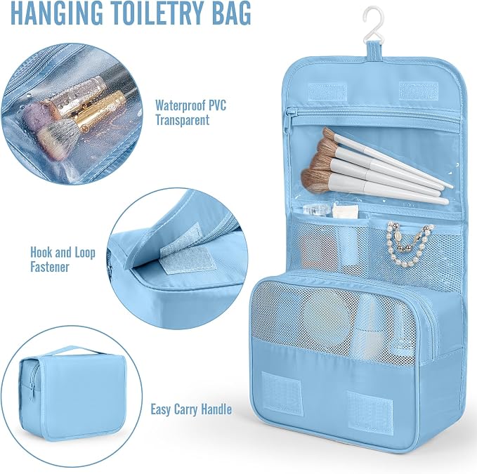 Veken 10 Set Packing Cubes for Travel Essentials, Suitcase Organizer Bags in 4 Sizes, Carry-On Luggage Accessories with Laundry Bag, Airplane Must Have with 99-Count Mesh Holes