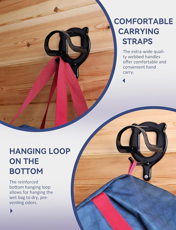 Horse Grooming Tote Bag, Waterproof Grooming Organizer with Multiple Pockets for Brushes & Tools, Stable & Show Use Navy