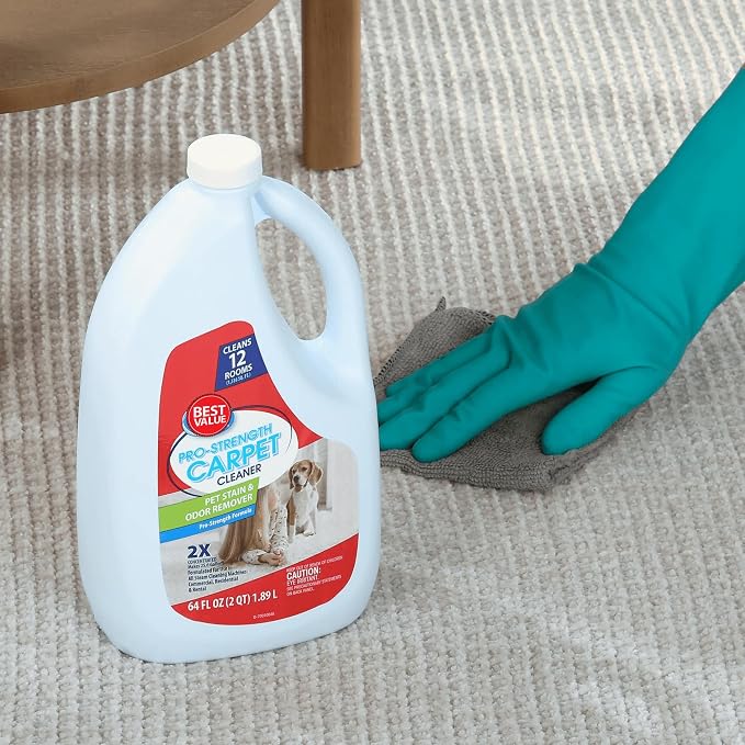 Pet Stain Pro-Strength Odor Remover, 64 fl oz, Deep Cleaning Formula for Pet Urine & Odors, Carpet, Rug & Upholstery Cleaner, Large Value Size