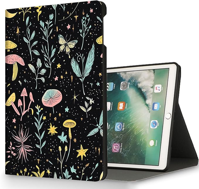 for Microsoft Surface Pro 8-13" 2021 Tablet Case,Auto Wake/Sleep,Adjustable Stand Protective Cover - Starry Mushroom Plant