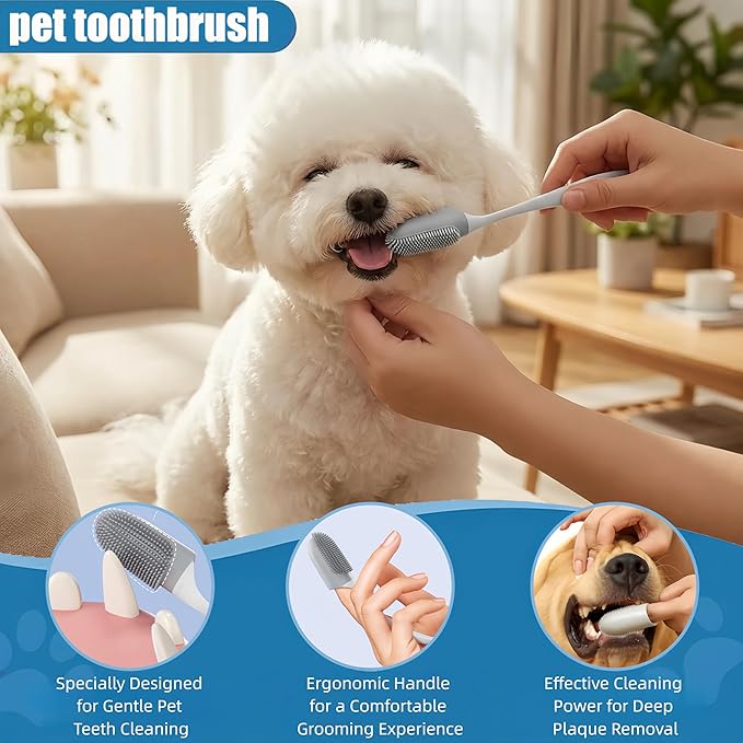 19PCS Dog Bath Kit & Dog Brush Kit - Professional Pet Grooming Tools Set for Dogs & Cats, Includes Shedding Brush, Bath Scrubber & Dematting Combs - Complete Dog Washing Essentials Blue