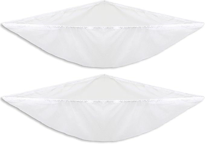 Simple Houseware 2 Pack Stuffed Animal Toy Hammock Net, White | Jumbo Size Corner Wall Storage for Kids Room
