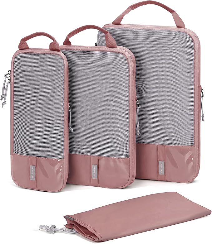 BAGSMART Compression Packing Cubes for Travel Essentials | 14 Set /6 Set /4 Set/2 Set, Lightweight, Durable