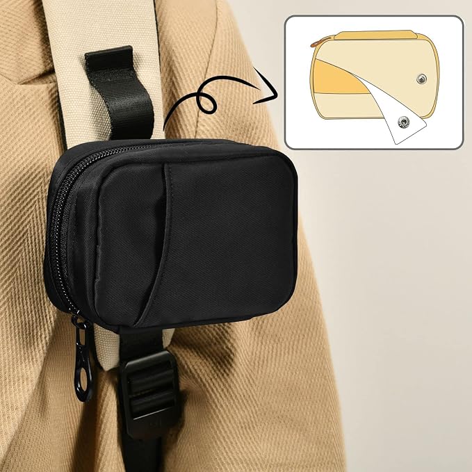 Basic Travel Pill Case 7 Day Pill Organizer Black Pill Case Portable Weekly Pill Box Bag Container Vitamin Supplement Holder with Zipper for Family Business