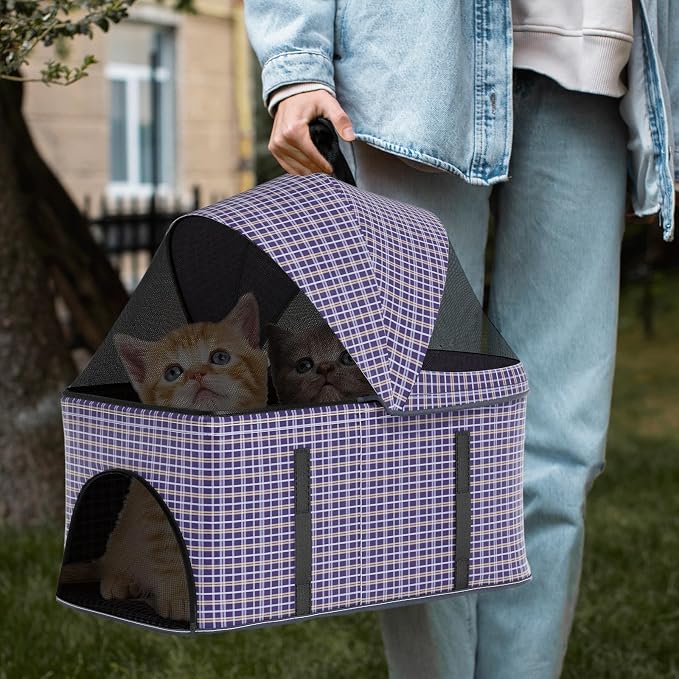 Magshion 3-in-1 Foldable Pet Stroller for Small to Medium Dogs and Cats | Dog Travel Jogger with Detachable Carrier, Cup Holder & Storage Basket, For Small/Medium Dogs & Cats Up to 33 lbs