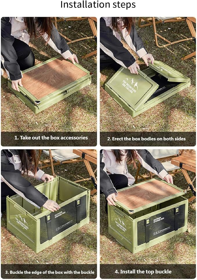 Multiple Compartment Foldable Organizers for Gear and Clothing Storage Foldable Designs with Handles for Portability Portable Box