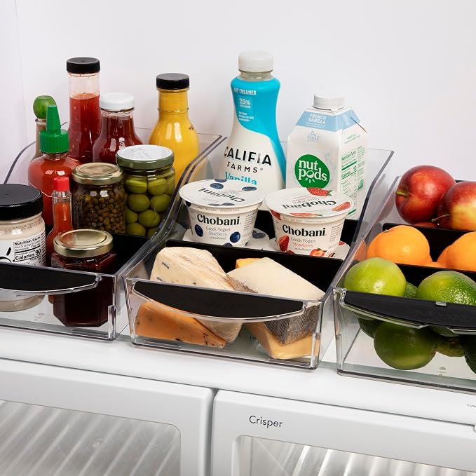 Progressive ProKeeper+ Pantry & Refrigerator Storage Containers – Modular Bins and Organizers (Pull-Out Drawer, 8.2"L x 15.2"W x 4.9"H)
