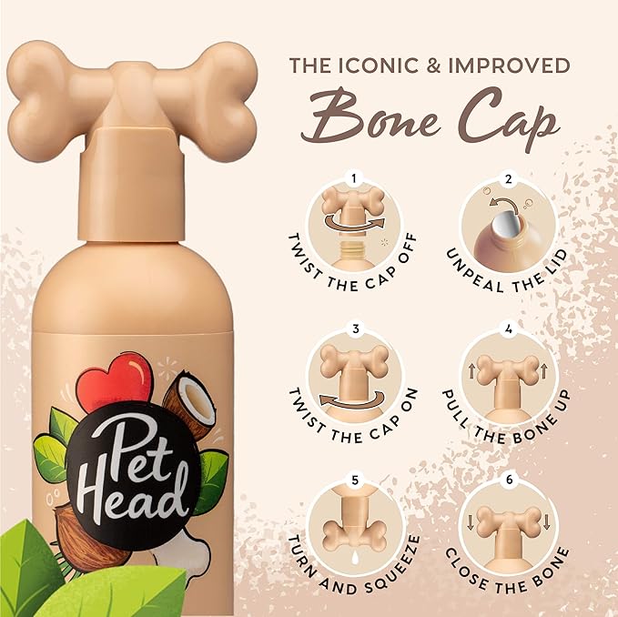 Pet Head Sensitive Soul Dog Shampoo | Coconut Scent | Shampoo for Dogs with Sensitive Skin | Moisturizing | Professional Grooming | Vegan | Gentle Formula for Puppies | Made in USA | 16fl oz.
