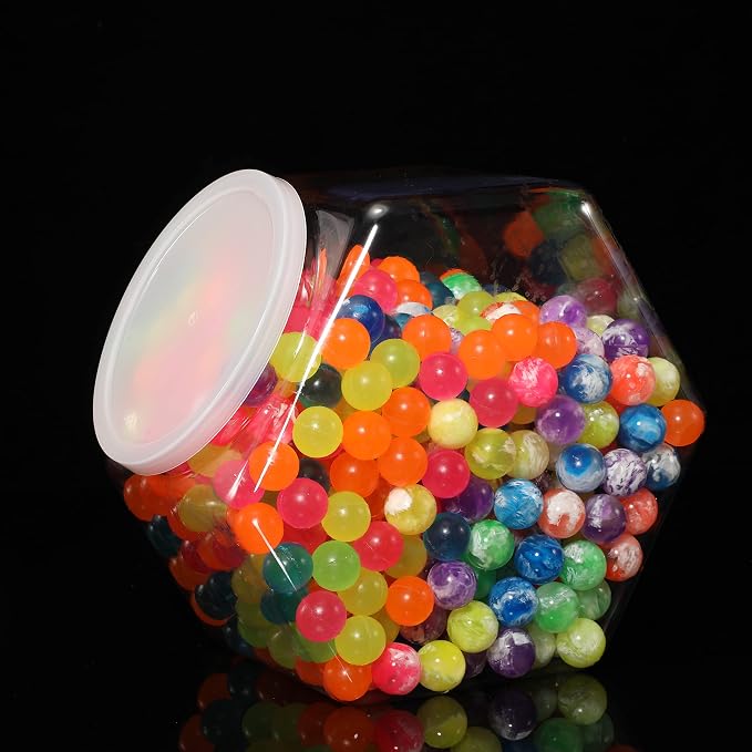 EBOOT 4 Pieces 1 Gallon/ 129 oz Plastic Candy Cookie Jars Large Hexagon Cookie Jar Bulk with Lid Clear Candy Containers for Kitchen Counter Laundry Pod Storage Container Dry Food Dog Treats Craft