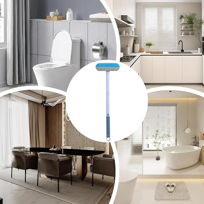 Extendable Cat Brush, Washable Lint Remover, Long Handle Cleaner, Multifunctional Furniture Carpet Organizer, Portable Clothes Cleaning Accessory, Grooming Tool for Cats, Carpets, Clothes, 59x18.5x3cm