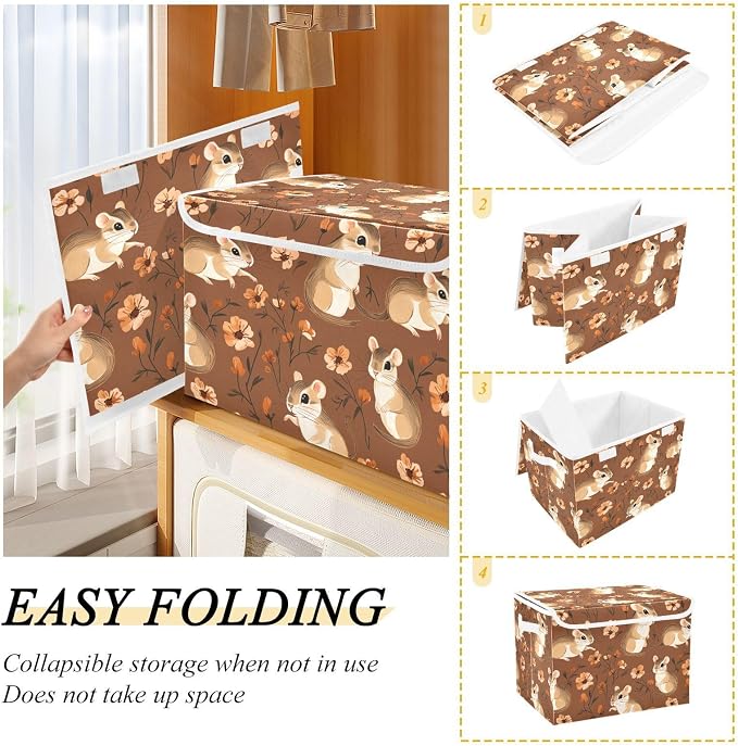 Beauty animal Terracotta Storage Boxes Box Storage Container Lidded for Pack Room