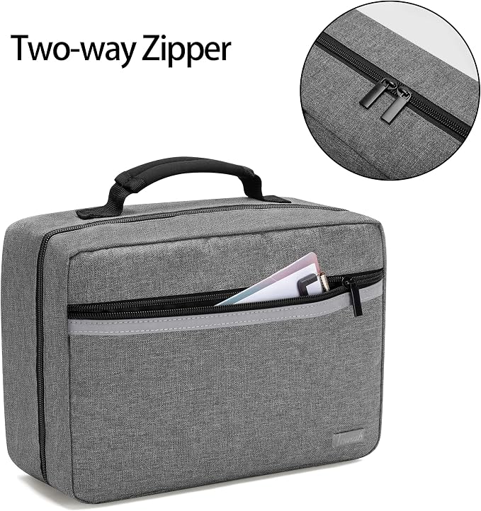 Trunab First Aid Trauma Bag with 2 Inner Flaps, Medical Supplies Pouch | Empty Bag with Hand Strap, Customizable Interior for Home or Outdoor Use