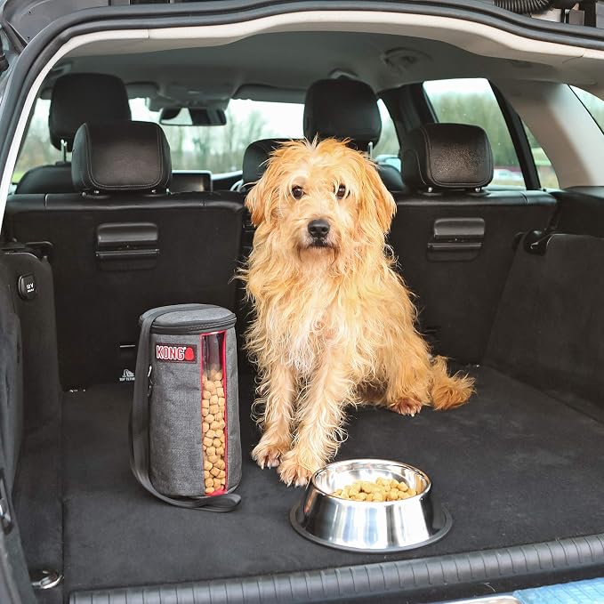Kong Kibble Storage Dog Food Travel Bag - Portable Food Container for Pets
